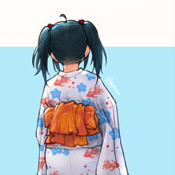 This is a pixiv picture whose title is 浴衣南条光.