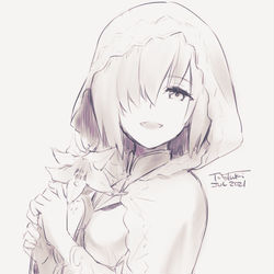 This is a pixiv picture whose title is FGO6周年おめでとうマシュ.
