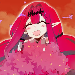 This is a pixiv picture whose title is とある村にて救世主さんに出会う村娘さんの幻覚.