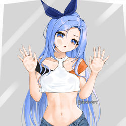 This is a pixiv picture whose title is Stuck in the screen.
