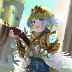 This is a pixiv picture whose title is 「あの、私の肌冷たくありませんか？」.