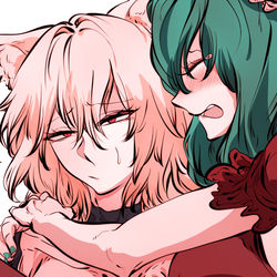This is a pixiv picture whose title is 被害妄想.