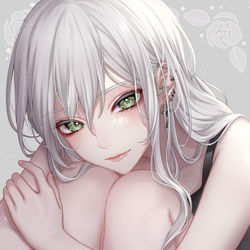 This is a pixiv picture whose title is 白花.