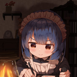 This is a pixiv picture whose title is アラサーメイド２.