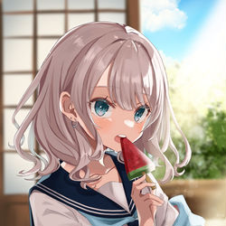 This is a pixiv picture whose title is 夏.