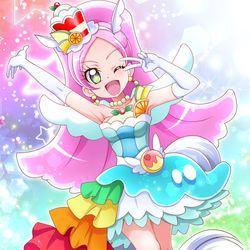 This is a pixiv picture whose title is キュアパルフェ2021.