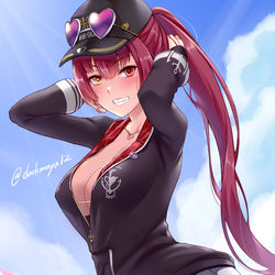 This is a pixiv picture whose title is 船長水着.
