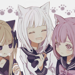 This is a pixiv picture whose title is にゃんこぱーてぃー.