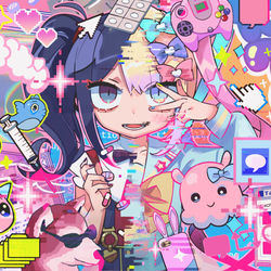 This is a pixiv picture whose title is NEEDY GIRL OVERDOSE.