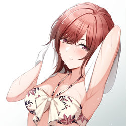 This is a pixiv picture whose title is 水着樋口.