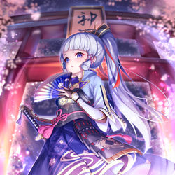 This is a pixiv picture whose title is 桜吹雪…！.