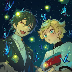 This is a pixiv picture whose title is 夜灯.