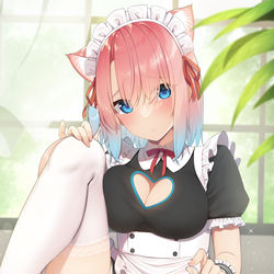 This is a pixiv picture whose title is メイドみるくちゃん.
