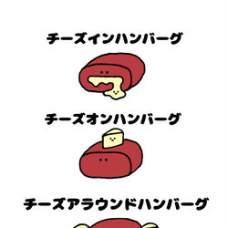 This is a pixiv picture whose title is no.1368 『 チーズインハンバーグ 』.