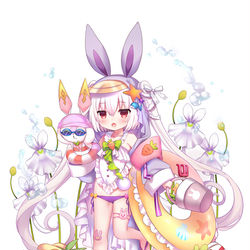 This is a pixiv picture whose title is ウサギゴケ(水着ver.).