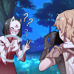 This is a pixiv picture whose title is 花散里.