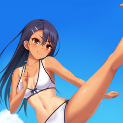 This is a pixiv picture whose title is 長瀞ちゃんハイキック！.