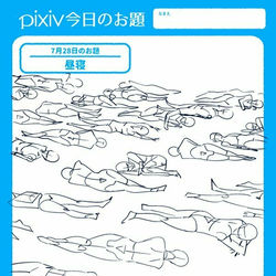 This is a pixiv picture whose title is 7月の素描.