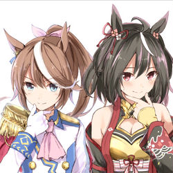 This is a pixiv picture whose title is かっこよく決めたかったけど口元が緩んでしまったキタちゃん.