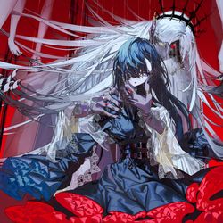 This is a pixiv picture whose title is 悪と力.