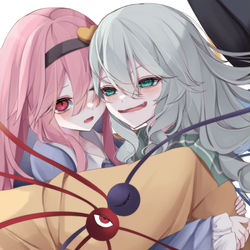 This is a pixiv picture whose title is 古明地姉妹.