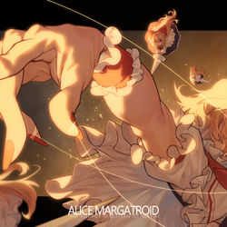 This is a pixiv picture whose title is 人形遣いの魔女と糸操り人形.