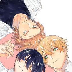 This is a pixiv picture whose title is 陰キャな僕が双子に愛される理由⑤.