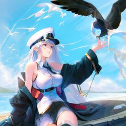 This is a pixiv picture whose title is アズールレーン1周年記念イラスト.