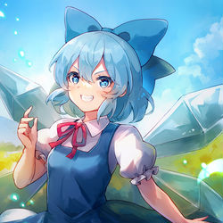 This is a pixiv picture whose title is チルノ.