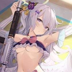 This is a pixiv picture whose title is 水着アズサ.
