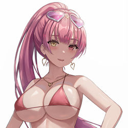 This is a pixiv picture whose title is 宝鐘マリン 水着.