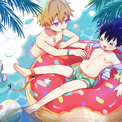 This is a pixiv picture whose title is 暑中お見舞い.