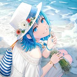 This is a pixiv picture whose title is 🐚.