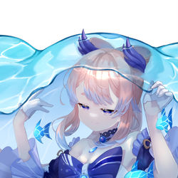 This is a pixiv picture whose title is ウォーターベール.