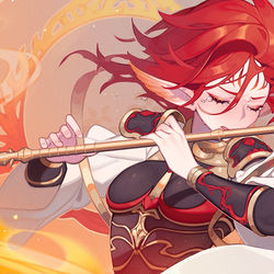 This is a pixiv picture whose title is Suzaku.