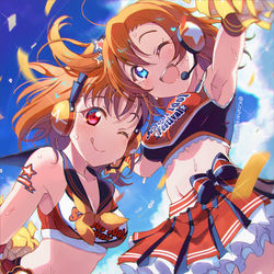 This is a pixiv picture whose title is 🍊🌞いつも頑張ってるあなたにエール！せーのっファイトだよっ！.