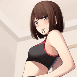 This is a pixiv picture whose title is この後たくさん汗をかく腐れ縁元同級生.