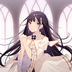 This is a pixiv picture whose title is 処刑された聖女は死霊となって舞い戻る.