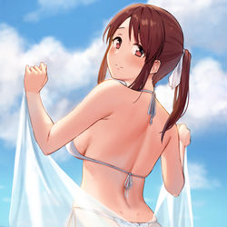 This is a pixiv picture whose title is 美優さん.