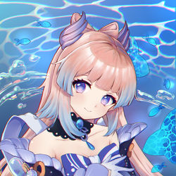 This is a pixiv picture whose title is 珊瑚宫心海.