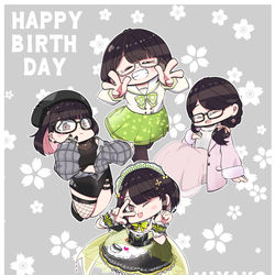 This is a pixiv picture whose title is みやこはぴば.