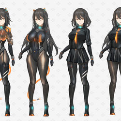 This is a pixiv picture whose title is [Commission] Original character.