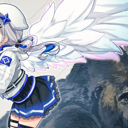 This is a pixiv picture whose title is かなたんとかなゴリ.