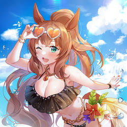 This is a pixiv picture whose title is 水着マルゼンスキー.