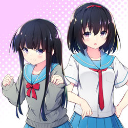 This is a pixiv picture whose title is ルチーアじゃない高校に入って髪の色を失ったさとりか.