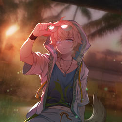 This is a pixiv picture whose title is 多索雷斯的晚霞.