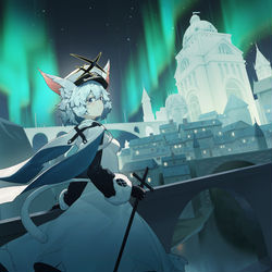This is a pixiv picture whose title is 极光.