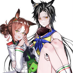 This is a pixiv picture whose title is ファイモーション＆エアシャカール.