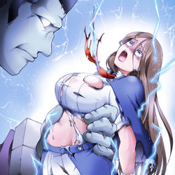 This is a pixiv picture whose title is シャーロット電撃リョナ.