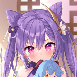 This is a pixiv picture whose title is 刻晴.